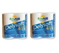 ALTIGASI Prime Carta IGIENICA Camper E Campeggio - DELYSOFT 2 VELI - Si SCIOGLIE Facilmente Ideale per WC Chimico Sanity - 2 Confezioni da 4 Rotoli