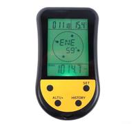 Altimetro digitale elettronico con retroilluminazione LCD, barometro termometro previsioni meteo orologio calendario, 256 record cronologia tracciamento, -2296 ~ 8.991 m Range,