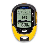 Altimetro GPS digitale impermeabile per esterni Altitudine Pre-avviso avviso bussola cronometro sport - barometro meteo forcast pedometro SUNROAD, Giallo, Digitale