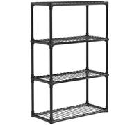ALTLER Scaffalatura a 4 ripiani, resistente, per lavanderia, bagno, cucina, dispensa, armadio