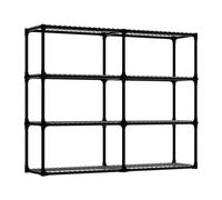 ALTLER Scaffalatura a 4 x 2 ripiani, resistente, per lavanderia, bagno, cucina, dispensa, armadio