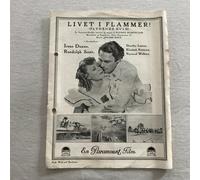 Alto, ampio e bello Randolph Scott Vintage 1937 Danish Original Movie Program