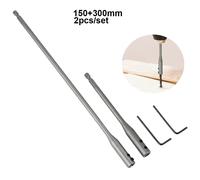 Alto Carbonio Acciaio 2pcs / Set Trapano Punta Prolunga 150mm 300mm Kit Attrezzi