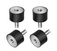 Alto Impatto 4Pcs M8 Gomma Supporti Anti Vibration Isolatore Bobine for Macchine