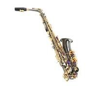 Alto Mib Tune Sassofono In Ottone Corpo Placcato Nichel Nero Chiave Laccata Dorata Sassofono E Strumento Musicale Piatto Con Custodia