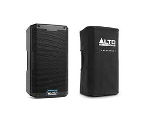 ALTO Professional TS412 + TS412 Cover - Cassa Attiva PA Amplificata da 2500 W 12" con mixer a 3 canali, Bluetooth, speaker link wireless, DSP e app Alto + Custodia di protezione durevole