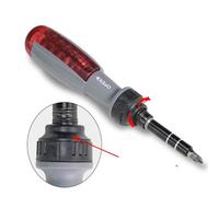 Alto Qualità Cacciavite a Cricchetto ABS Maniglia Regolazione Multi Bit Driver