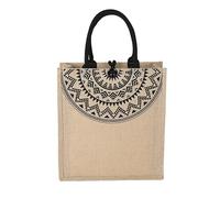 Alto Qualità Donna Lino Lusso Borsa Grande Fine Settimana Spesa Viaggio a Spalla