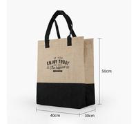 Alto Qualità Donna Lino Lusso Borsa Grande Fine Settimana Spesa Viaggio a Spalla