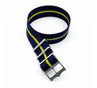 Alto Qualità Uomo Singolo Pass a Righe Nylon Cinturino Orologio Polsino Ricambio