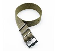 Alto Qualità Uomo Singolo Pass a Righe Nylon Cinturino Orologio Polsino Ricambio