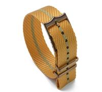 Alto Qualità Uomo Singolo Pass a Righe Nylon Cinturino Orologio Polsino Ricambio