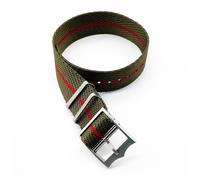 Alto Qualità Uomo Singolo Pass a Righe Nylon Cinturino Orologio Polsino Ricambio