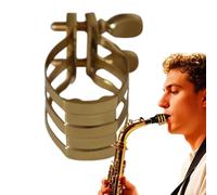 Alto Sax Ligature Fastener, Doppia vite Gold Sax Legatura, Secure Fit, Enhanced Sound Quality, Multi Functional Portable Sax Clip, Ideale per sassofonisti, Music Practice,