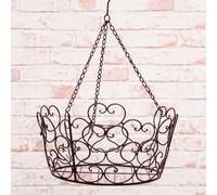 AltoBelli Hängekorb MIRELLA Blumenampel in Metallo con Cuore 53x35
