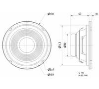 Altoparlante 8 Ohm 70 W