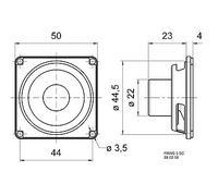 VIS FRWS 5SC-8 - Altoparlante full-range FRS WS5SC, 4 W, 8 ohm
