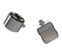 Altoparlante a diaframma composito in carbonio, driver HIFI coassiale doppio dinamico da 10,2 mm con sintonizzazione magnetoidrodinamica, argento