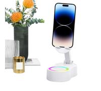 Altoparlante a induzione per smartphone - Supporto audio wireless con luce RGB | Peř Supporto per tablet e telefono, registrare video, guardare film e ascoltare musica durante le vacanze