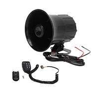 Altoparlante a tromba mono a 6 toni 110dB Suono forte e chiaro 12V Altoparlante a tromba PA universale per motociclette, escavatori, macchine edili, Realizzato in ABS e nylon di