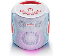 Altoparlante Bluetooth 2.1 Sharp PS-919, 130 watt RMS, custodia idrorepellente, colore: bianco