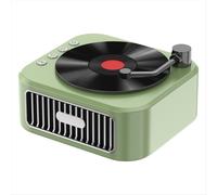 Altoparlante Bluetooth 5.3 in stile fonografo del XVIII secolo, verde