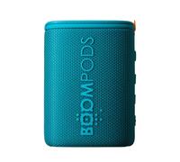 Boompods Beachboom Cassa Bluetooth Portatile - Altoparlante Impermeabile IPX7, Diffusore Audio con 5 Ore di Autonomia e Pulsante Selfie, Plastica Riciclata, Mini Speaker per Doccia e Viaggi, Blu
