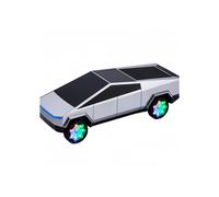 Altoparlante Bluetooth a forma di auto con luci RGB, audio portatile wireless ricaricabile, grigio, 28 x 10 x 9,8 cm