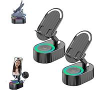 Altoparlante Bluetooth a induzione wireless con power bank, supporto per telefono, staffa rotante pieghevole per ricarica e supporto multi-dispositivo