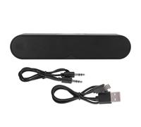 Altoparlante Bluetooth alimentato tramite USB con design salvaspazio per laptop e desktop, suono stereo Hi-Fi, mini soundbar, plug and play,