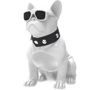 Altoparlante Bluetooth Altoparlante Bluetooth portatile senza fili del bulldog francese, altoparlante multifunzionale per la prevenzione delle cadute dei cani dei cartoni animati ( Color : White )