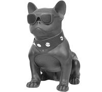 Altoparlante Bluetooth Altoparlante Bluetooth portatile senza fili del bulldog francese, altoparlante multifunzionale per la prevenzione delle cadute dei cani dei cartoni animati ( Color : Black )