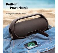 Altoparlante Bluetooth Bang IPX6 Update da 120 W con accoppiamento stereo eccellente, luci LED controllate dal beat e equalizzatore personalizzato. Audio ad alta risoluzione e 60 W: l'altoparlante Blu
