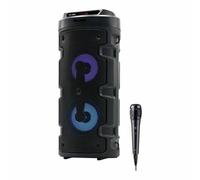 Elbe ALT-88-TWS Altoparlante Karaoke portatile LED 10W SD/USB/FM + microfono Nero