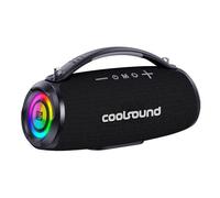 Altoparlante Bluetooth Coolsound Beach Boom 40W - Maniglia per il trasporto - Effetto luce LED - Colore nero