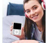 Altoparlante Bluetooth HD da 1,8" con lettore MP4, visualizzazione testi e lunga durata della batteria in standby - Argento