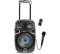 Altoparlante Bluetooth luminoso Lexibook iParty con maniglia, ruote e microfono