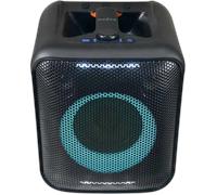 NEDIS Altoparlante per feste Bluetooth - massimo tempo di riproduzione: 5 ore - 150 W - Maniglia - Luce per feste - Collegabile - Equalizzatore - Arancione/Nero
