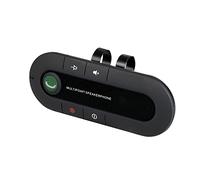 Altoparlante Bluetooth per auto con clip per parasole, kit wireless per auto con vivavoce per telefono cellulare, riproduzione MP3, accensione automatica/connessione, musica HiFi e chiamate sicure