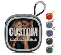 Altoparlante Bluetooth Personalizzabile, Altoparlante Mini Wireless Portatile con Stampa Personalizzata Foto Testo Logo, Suono HD 5W, Bluetooth/USB/Scheda TF/FM, per Viaggi e Feste all’Aperto