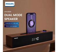 Altoparlante Bluetooth PHILIPS, altoparlante per computer, altoparlante per desktop domestico, altoparlante per computer portatile, subwoofer, altoparlante orologio in legno marroneLegno
