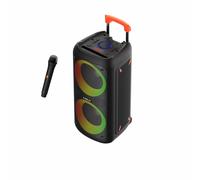 Celly, Cassa Bluetooth Portatile con Microfono Wireless e Effetti Luminosi, Tecnologia True Wireless Stereo per Feste ed Eventi, Facile da Trasportare, Potenza di 40W