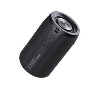 Altoparlante Bluetooth portatile con porte AUX, USB e SD, chiamate in vivavoce, colore nero, per l'intrattenimento domestico.