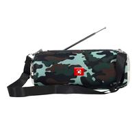 Altoparlante Bluetooth portatile Gembird con antenna Nero