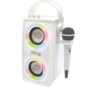 Altoparlante Bluetooth portatile Lexibook iParty con microfono ed effetti luminosi bianco