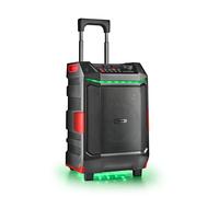 NGS Wild Bash - Altoparlante Bluetooth 5.4 Portatile 50 W RMS con Luci LED RGB, Batteria Ricaricabile Rimovibile, Impermeabile IPX6, Karaoke e Funzione di Trasmissione