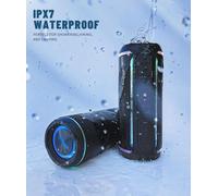 Altoparlante Bluetooth portatile Ortizan X30 Altoparlante wireless Bluetooth 5.3 con audio stereo ad alto volume HD da 40 W e luci colorate RGB AUX