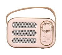 Altoparlante Bluetooth Portatile Retro Wireless HiFi Stereo Audio Ricarica USB per Viaggi a Casa, Altoparlante Vintage Compatto per Appassionati di Musica, Plastica, (PINK)