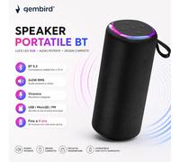 Altoparlante Bluetooth Portatile RGB LED Wireless 10W Stereo, Speaker BT 5.3 con Radio FM, TWS, AUX, USB, TF/Micro SD, Vivavoce, Luci RGB Multicolore, Batteria Ricaricabile per Casa Festa Viaggio