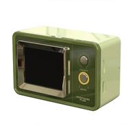 Altoparlante Bluetooth RetrÃ² Audio Vintage Lettore Musicale MP3 Wireless Supporto per La Visualizzazione Dei Testi Calendario Verde